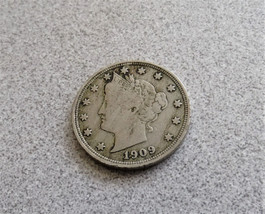 1909 Liberty Head V Nickel 5 Cents - $12.00