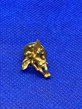 Vintage Guardian Angel Cherub Gold Tone Lapel Pin Tie Tack Bookbag Pin - £3.10 GBP