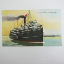 Ship Postcard D &amp; C Steamer City of Alpena Antique 1909 Steamship Boat Michigan - £7.98 GBP