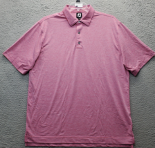 FootJoy Golf Performance Polo Shirt Mens XL Multi Striped High Low Slit ... - $24.36