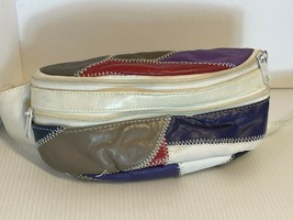 Vintage 80s ? fanny pack multi colored pleather? Monique brand  unique - £11.03 GBP