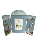 Island Creek Trading Co. Lighthouse Coastal Fold-Out Wooden Picture Fram... - $29.03 CAD