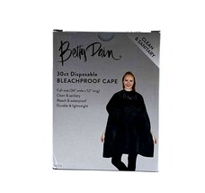 Betty Dain 30 ct Disposable Bleachproof Cape Full Size 34&quot; Wide X 52&quot; Long - $25.06