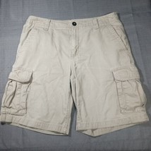 Oakley Cargo Board Shorts Swim Trunks - Men&#39;s 36&quot; Tan Pockets And Logo - $21.95