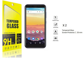 2 Pack Tempered Glass Screen Protector For AT&amp;T Calypso (U318AA) - £7.87 GBP