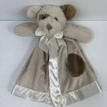 Bearington Baby Bear  Lovey Snuggler Satin Split Security Blanket Toy 14&quot; Plush - £15.83 GBP