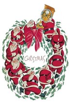 Santa Christmas Wreath 20 x 30 Poster - $484.26 MXN