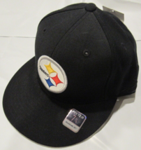 NWT NFL Reebok Pittsburgh Steelers Sideline Fitted Hat Black Size 7 1/4 - £31.97 GBP