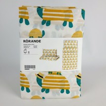 Ikea Duvet Cover 1 &amp; Pillowcase Crib RÖRANDE 43x49&quot; / 14x22&quot; Turtle Yellow - $34.94 CAD