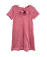H&amp;M Pink Sparkly Short Sleeve Sweater Dress Size 6-8 Year - £6.99 GBP