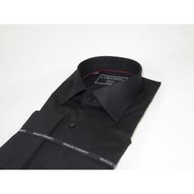 Men's Shirt Charles TYRWHITT Turkey 100% Cotton French Cuffs CHT-9 Black image 5