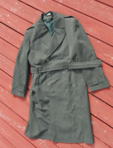 Army Usgi Class A Dress Green Overcoat Trench Jacket Vietnam Era 40 Long - £57.59 GBP