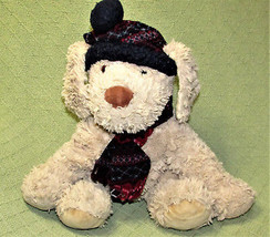 Labradoodle Plush Dog Gentle Treasures Kobie 12" Puppy Stuffed Hat Scarf St Jude - £17.62 GBP