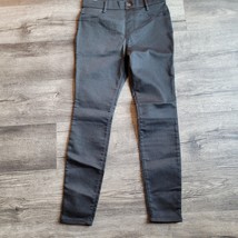 New NWT Time And Tru Jeans Jeggings Womens Med 8-10 Black Pull On Stretc... - $19.79