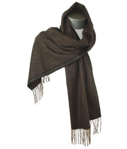 Club Room 100% Cashmere Womens Scarf Fringe 62&quot;x10&quot; Multi Colored Brown - £10.53 GBP