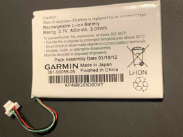 Oem Garmin 820 M Ah Battery 361-00056-05 For Garmin Dash Cam 35, 4.3", 5" Gps - $19.24