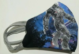 BOGO》Marvel Avengers Endgame WAR MACHINE Repurposed REVERSIBLE Face Mask》S - £7.43 GBP
