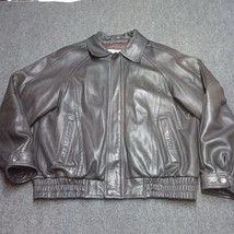 Wilsons Leather Pelle Studio Bomber Jacket Adult XL Black Thinsulate Liner - $93.12