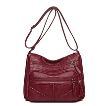 Vintage Soft Leather Purses and Handbags 2022 High Quality Women&#39;s Bag Design Mu - £24.05 GBP