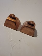 Two Copper Mini Bells Metal Bell Toy Decor Crafts - $22.10
