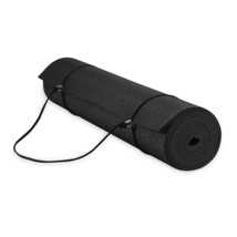 Gaiam Essentials Premium Yoga Mat with Yoga Mat Carrier Sling, Black, 72... - $39.99