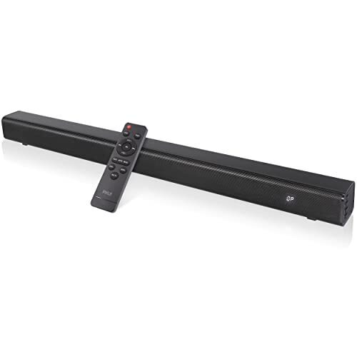Pyle 32” 2.0 Channel Bluetooth Wireless Sound bar with LED Lights - $33.38