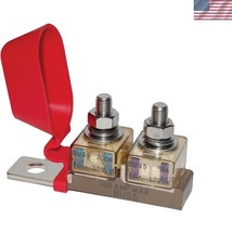 Compact 2-Position DC Circuit Fuse Block - 30A to 300A with Insulating Cap - $55.50