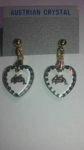 austrian crystal earrings  e5745 - £7.71 GBP