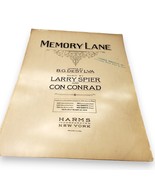 Rare 1928 Vintage Sheet Music Memory Lane by Harms Inc. New York – Colle... - $6.50