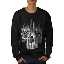 Wellcoda Stich Metal Rock Skull Mens Sweatshirt, Horror Casual Pullover Jumper - £24.06 GBP+