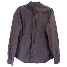 J.Crew Oxford Men&#39;s Slim Black Button Up Long Sleeved Shirt, Chest Pocket M - £17.31 GBP