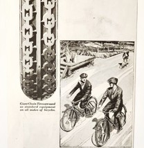 1930 US Rubber Co Bike Tire Chains Advertisement Boy&#39;s Life Bicycle HM2U - $27.40 CAD