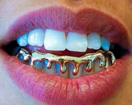 custom gold teeth grillz Drip - £83.91 GBP