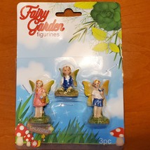 Fairy Figurines, set of 3, Fairy Garden Decor, Fairies Craft, Plastic 1-1.5" image 3