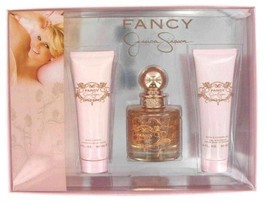 Jessica Simpson Fancy 3 Pc Edp Gift Set 3.4 Oz Spray Gel Lotion Rare In New Box - £51.84 GBP