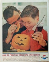 Pepsi Cola, print ad. Color Illustration. (holloween) original 1963 the Satur... - £14.24 GBP