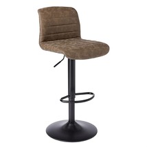 Canglong Dining Chairs, Set Of 1, Brown, Adjustable Swivel, Adjustable Height - £94.37 GBP