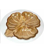 Collectible Dish Clover Shamrock Shape Glass Carnival JEANNETTE VGC Ambe... - $14.80