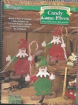 CRAFTS Needlecraft Shop Christmas Trimmings Candy Cane Elves Kit #410017 974045 - £15.87 GBP