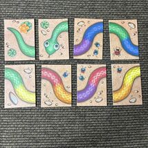 Hisss The Colorful Snake Matching Tile Game 8 Replacement Cards - $8.49