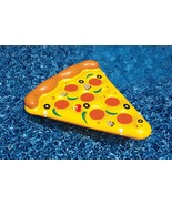 Giant Inflatable Pizza Slice Outdoor Swimming Pool Float Raft Funny Water Toy - £31.26 GBP