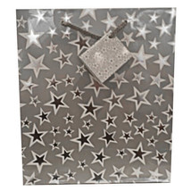 Ozcorp Stars Gift Bag (Silver) - Large - £24.59 GBP