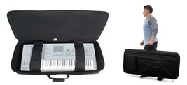 Rockville 61 Key Padded Rigid Durable Keyboard Gig Bag Case For YAMAHA MOTIF XF6 - £114.74 GBP