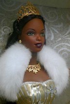 First Issue African American Celebration Christmas Barbie Doll 2000 MINT in Box - £69.73 GBP