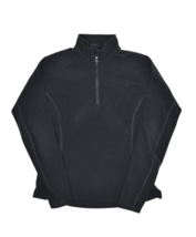 Mountain Hardwear Fleece Womens L Black 1/2 Zip Microchill Sweatshirt Jacket - £19.67 GBP