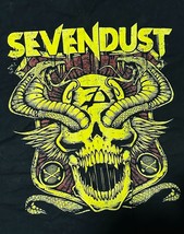 Vintage Sevendust Men&#39;s Size 4XL Band T Shirt Metal Skulls Short Sleeve ... - £67.68 GBP