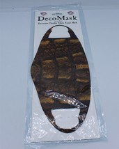 Adult Reusable Face Mask - Flexible Fabric - One Size - Crocodile - £6.04 GBP