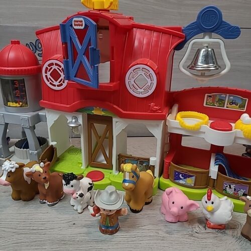 Fisher Price Little People Caring for Animals Farm Barn Sounds Work Toy Playset  - $15.00