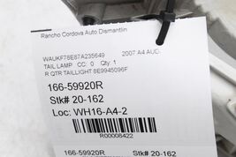Right Passenger Side Taillight Avant Wagon Fits 05-08 AUDI A4 8422 image 12