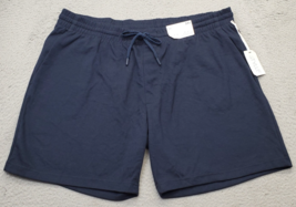 Stylus Sweat Shorts Men 2XL Navy Athletic Side Pockets Elastic Waist Dra... - £23.56 GBP